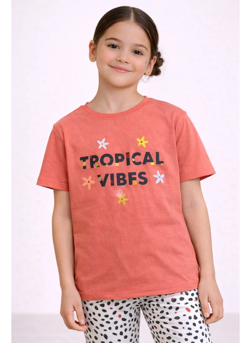 Victor And Jane Rust/Black Girls’ Multipack (2 Pack) – Graphic T-Shirts & Leggings Set (Basic Fit) for Women | Best Price UAE